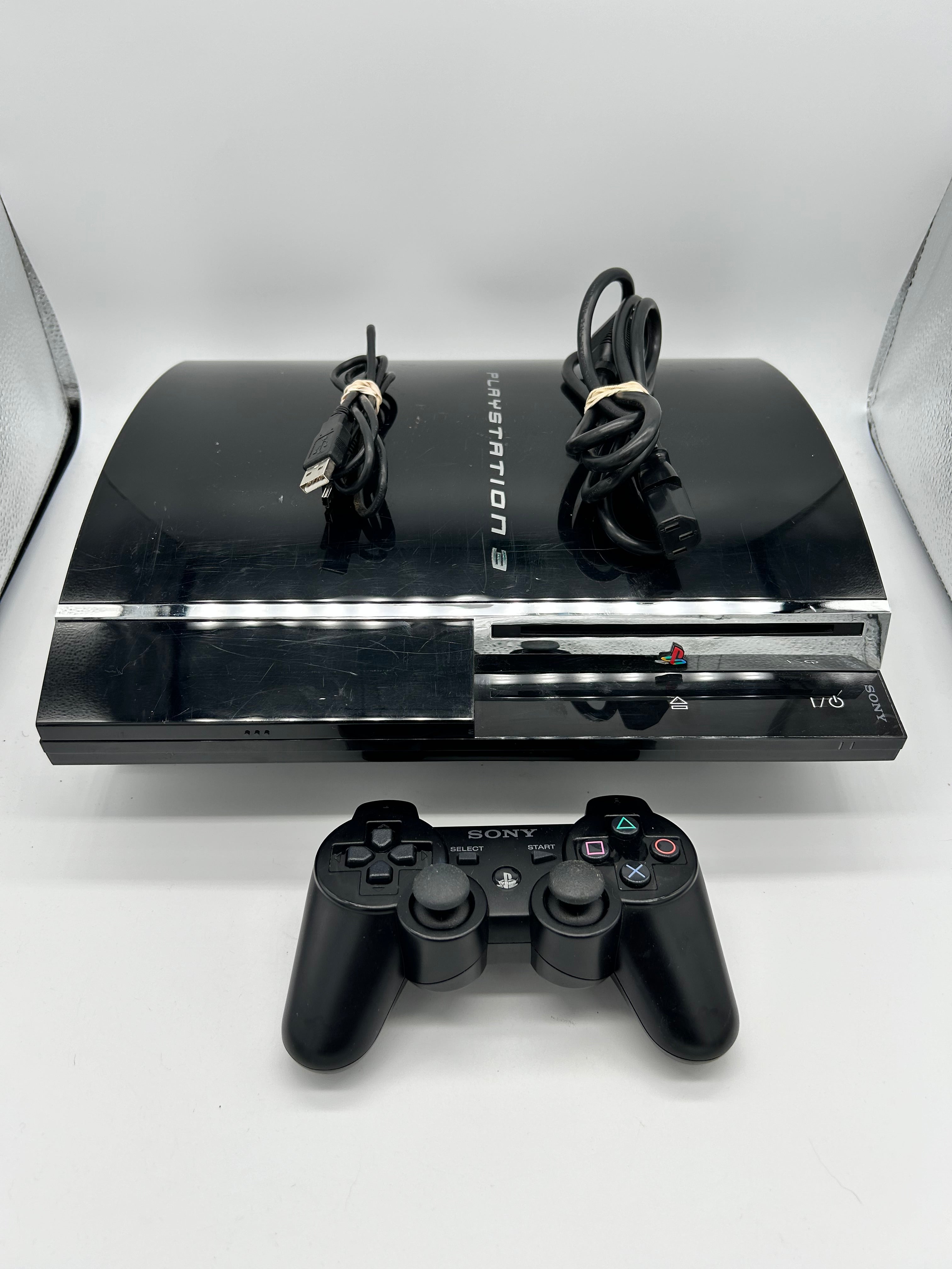 SONY PLAYSTATiON 3 [PS3] CONSOLE | ORiGiNALE BLACK 60GB (FAT BLACK) |  CECHA01 BACKWARDS COMPATiBLE PS2 BACKWARDS COMPATiBLE - CONSOLE |  CONTROLLER | ...