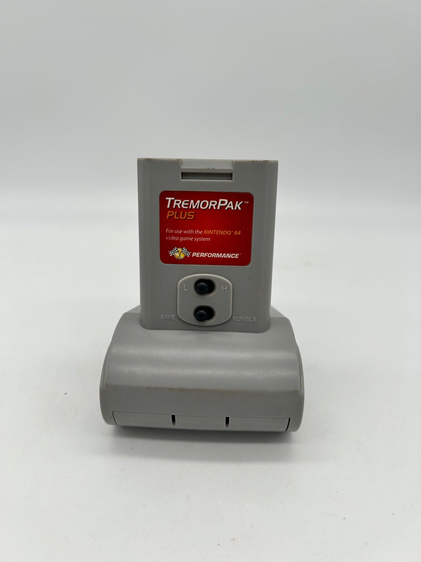 PiXEL-RETRO.COM : NINTENDO 64 (N64) NTSC RUMBLE PAK PERFORMANCE TREMORPAK PLUS P-385