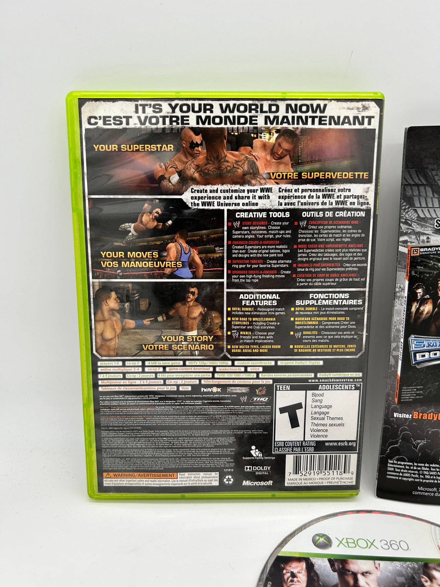 MiCROSOFT XBOX 360 | WWE SMACKDOWN VS RAW 2010