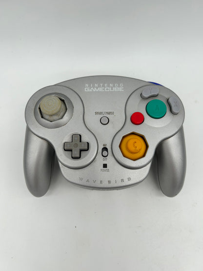 NiNTENDO GAMECUBE [NGC] CONTROLLER | PLATINUM MODEL SILVER WAVEBiRD WiRELESS DOL-004