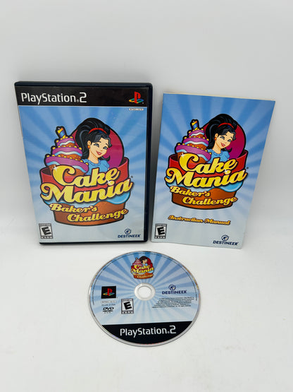 PiXEL-RETRO.COM : SONY PLAYSTATION 2 (PS2) COMPLET CIB BOX MANUAL GAME NTSC CAKE MANIA BAKER'S CHALLENGE