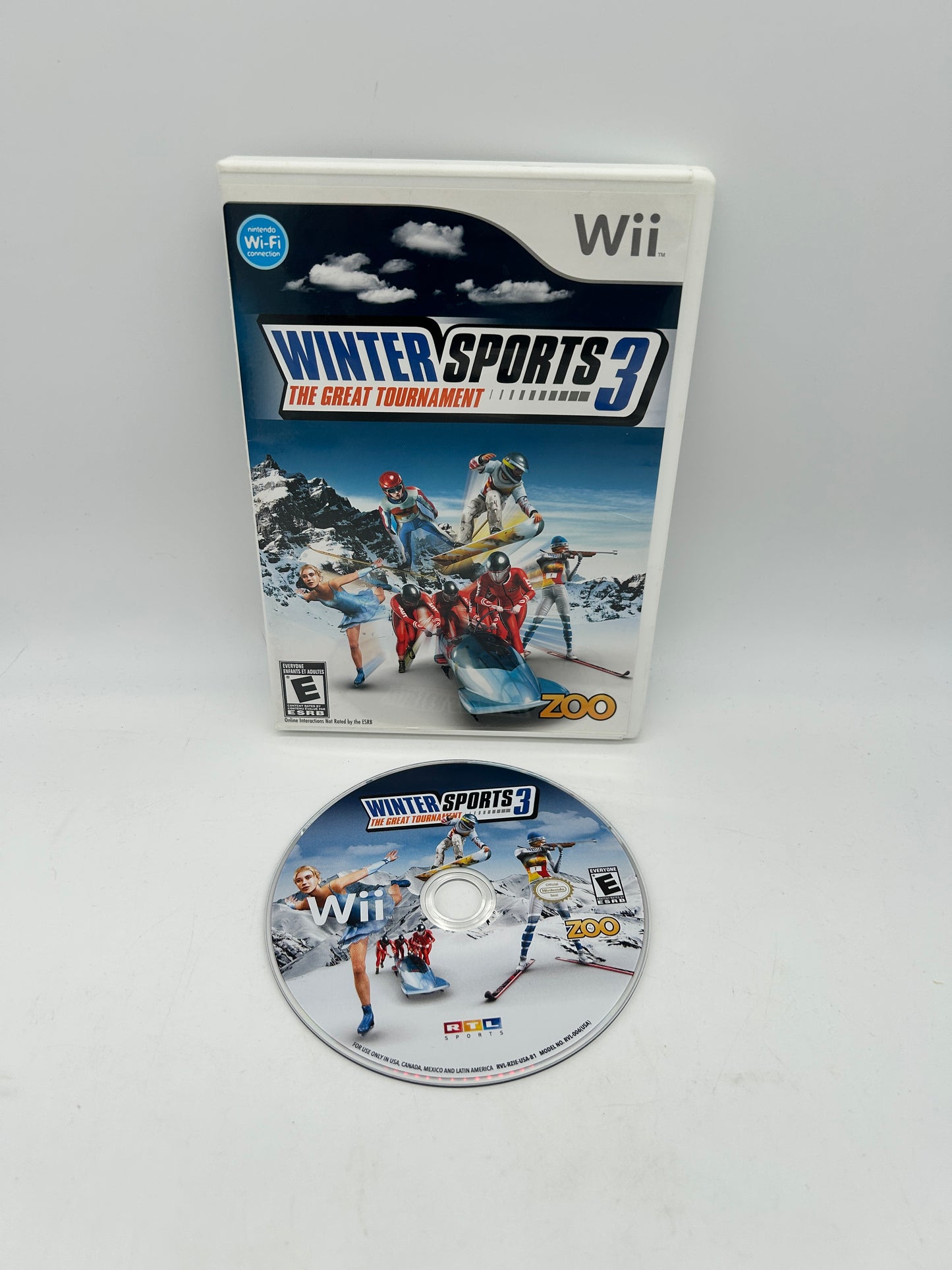PiXEL-RETRO.COM : NINTENDO WII COMPLET CIB BOX MANUAL GAME NTSC WINTER SPORTS 3 THE GREAT TOURNAMENT