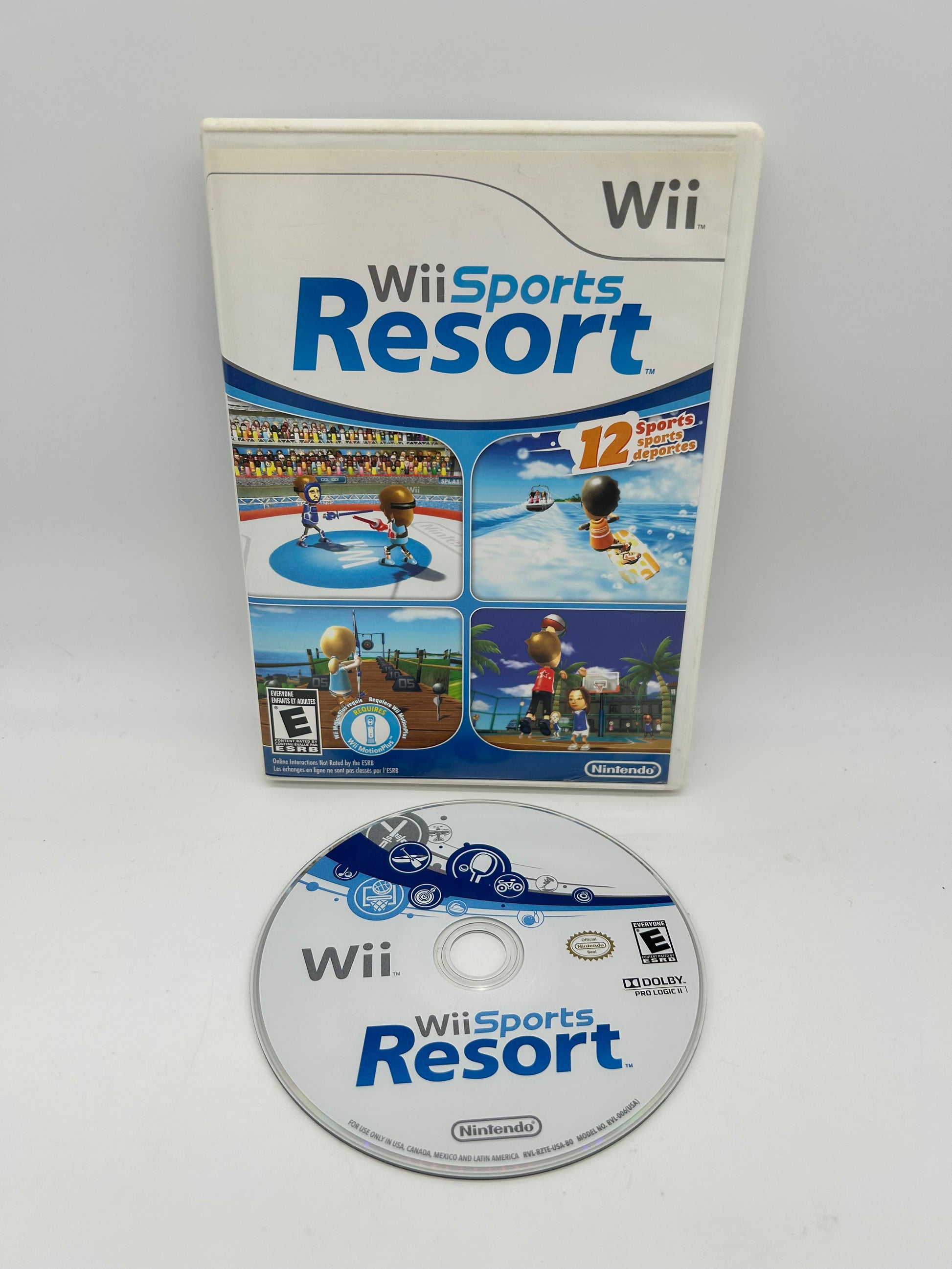 PiXEL-RETRO.COM : NINTENDO WII COMPLET CIB BOX MANUAL GAME NTSC WII SPORTS RESORT