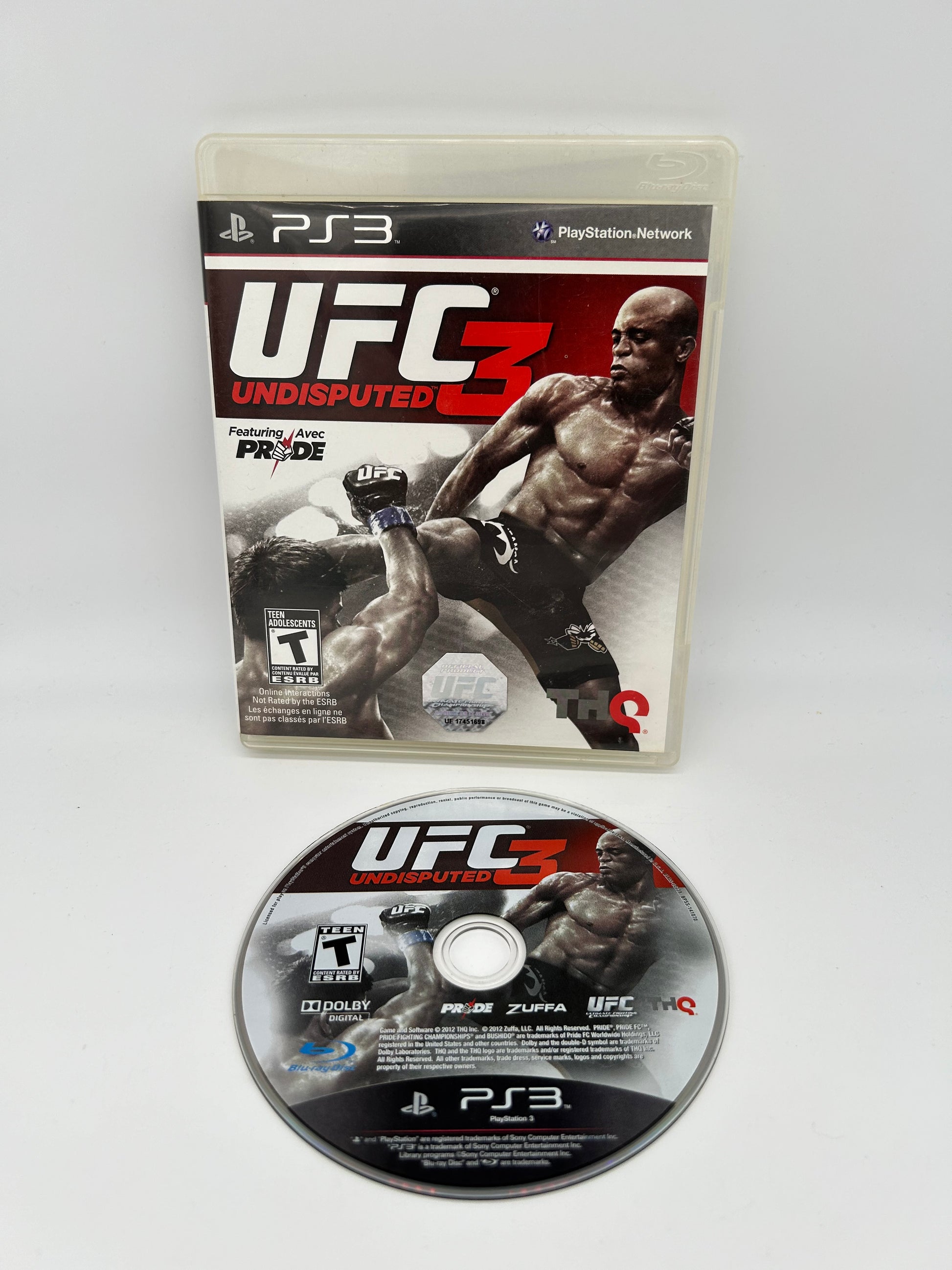 PiXEL-RETRO.COM : SONY PLAYSTATION 3 (PS3) COMPLET CIB BOX MANUAL GAME NTSC UFC UNDISPUTED 3