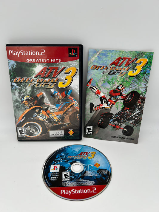 PiXEL-RETRO.COM : SONY PLAYSTATION 2 (PS2) COMPLET CIB BOX MANUAL GAME NTSC ATV OFFROAD FURY 3