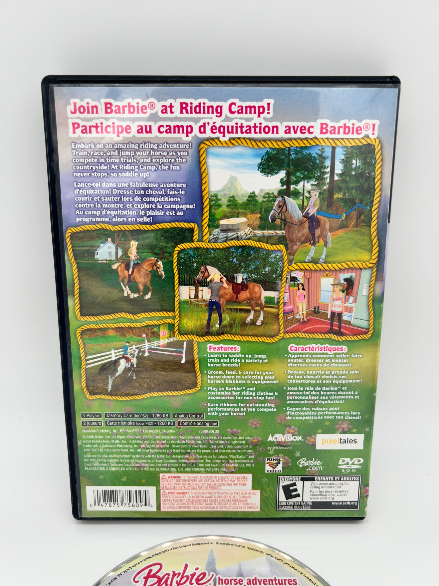 SONY PLAYSTATiON 2 [PS2] | BARBiE HORSE ADVENTURES RiDiNG CAMP