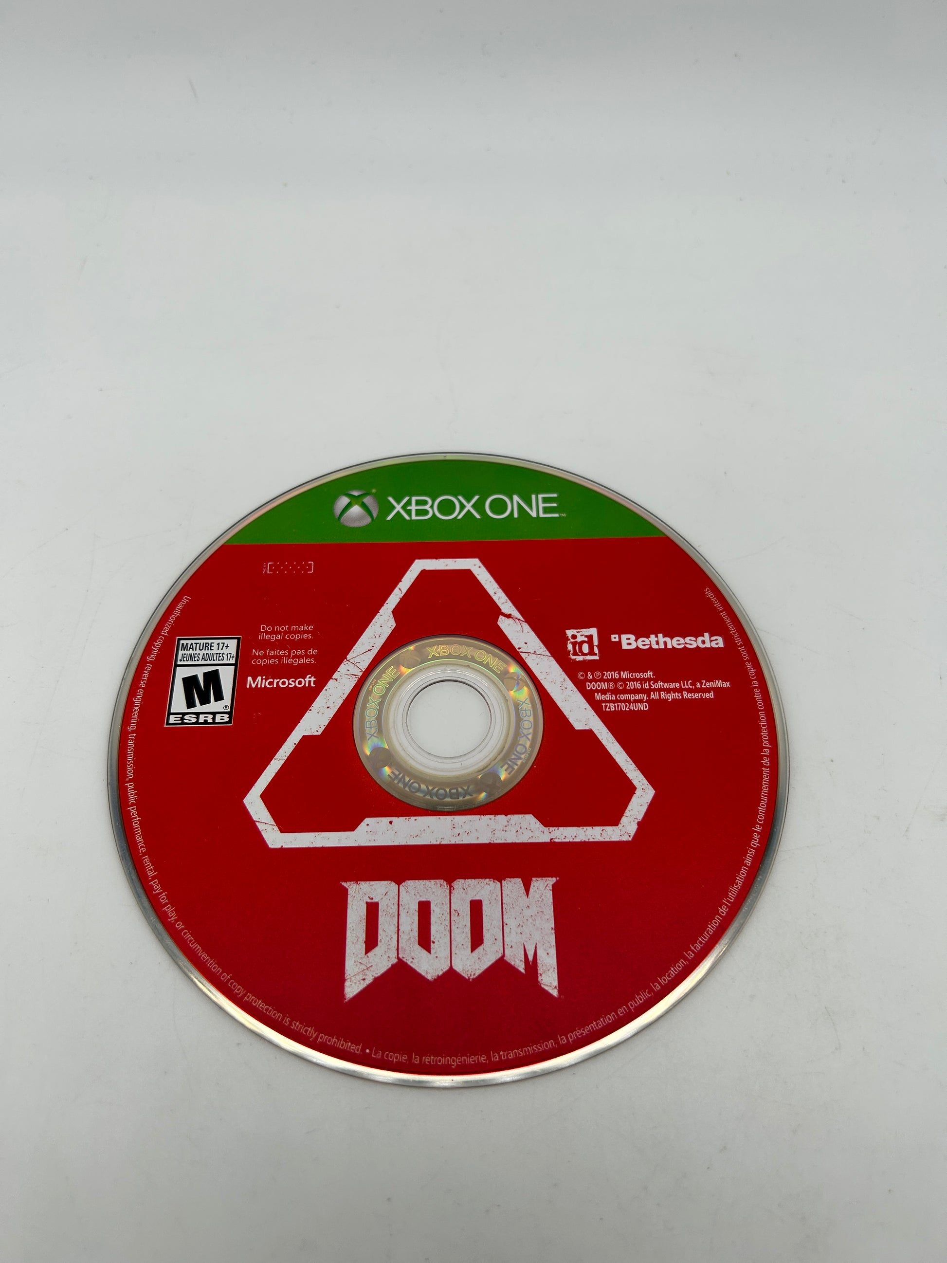 PiXEL-RETRO.COM : MICROSOFT XBOX ONE COMPLETE CIB BOX MANUAL GAME NTSC DOOM