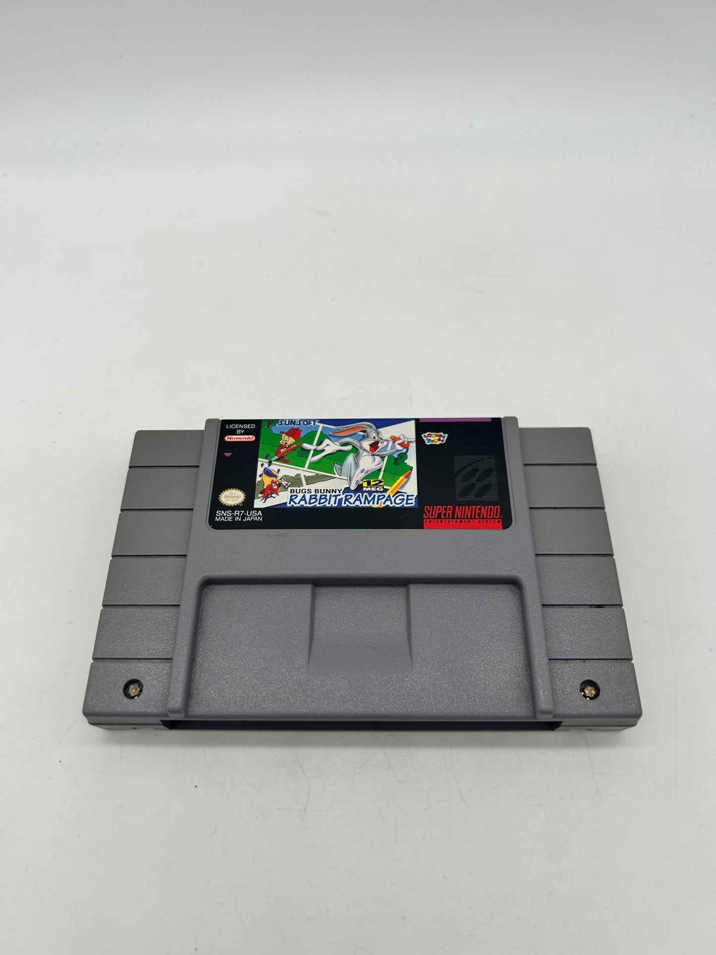 PiXEL-RETRO.COM : SUPER NINTENDO NES (SNES) GAME NTSC BUGS BUNNY RABBITS RAMPAGE