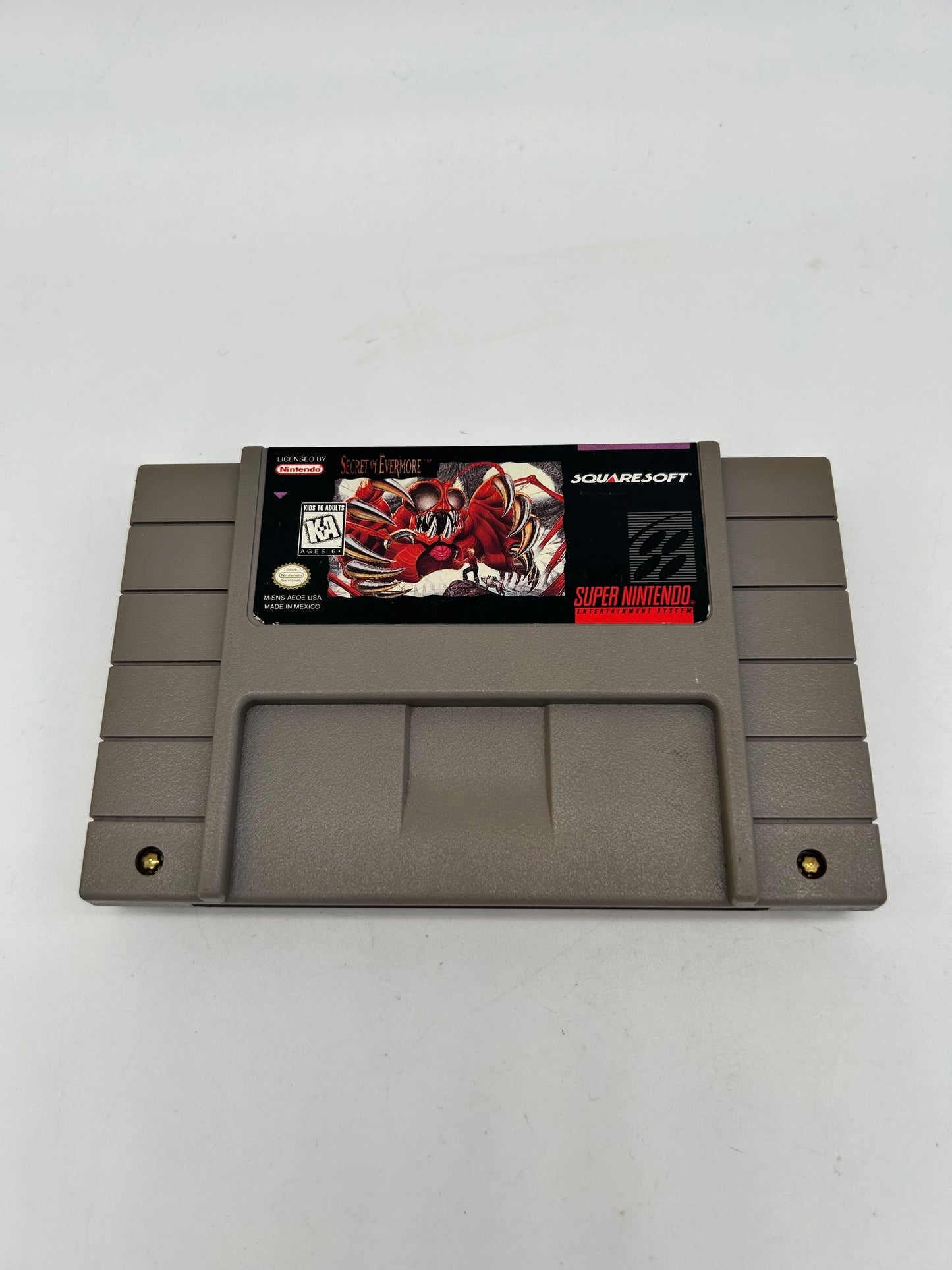 PiXEL-RETRO.COM : SUPER NINTENDO NES (SNES) GAME NTSC SECRET OF EVERMORE