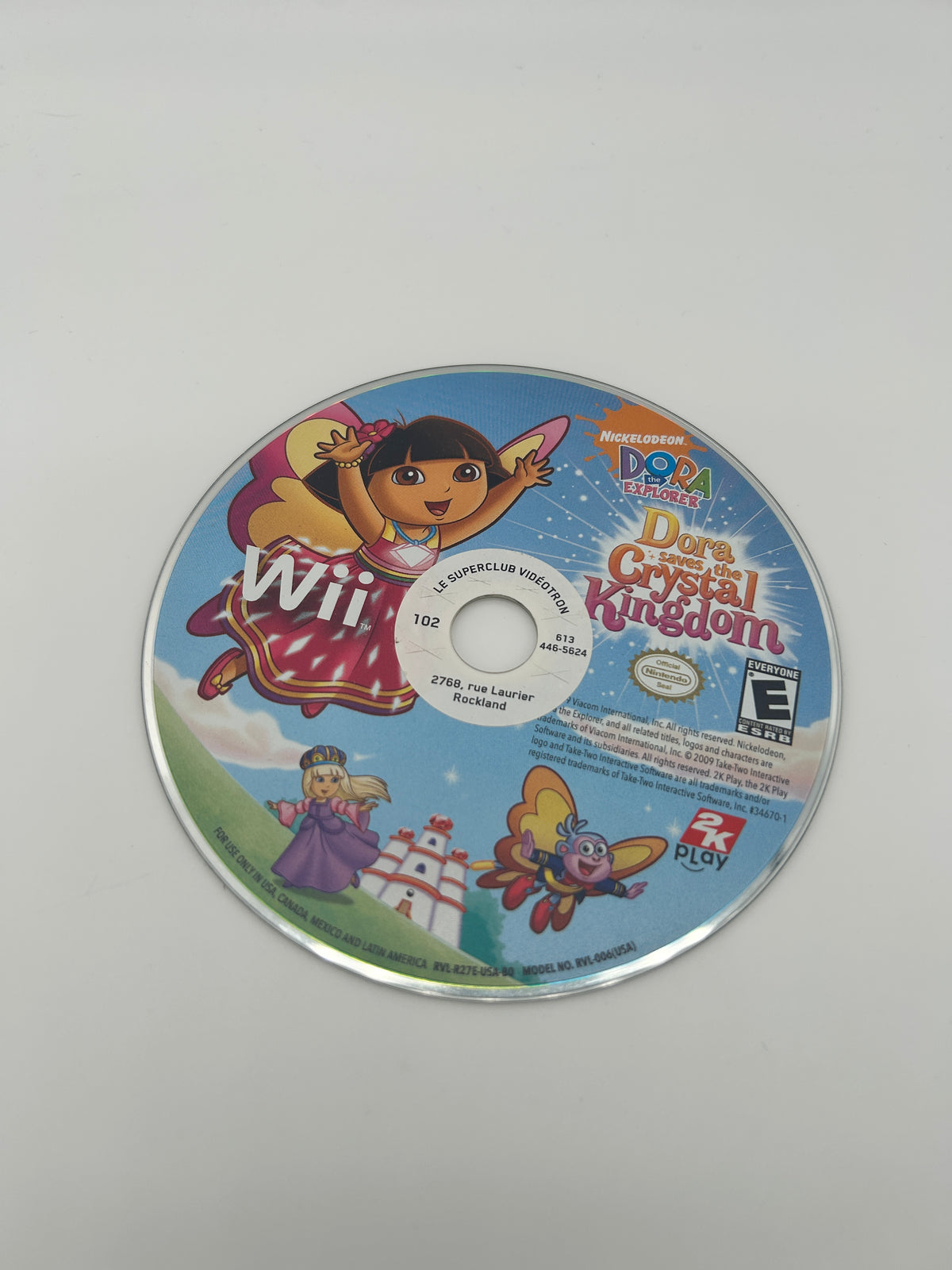 PiXEL-RETRO.COM : NINTENDO WII COMPLETE GAME BOX MANUAL NTSC DORA THE EXPLORER SAVES THE CRYSTAL KINGDOM