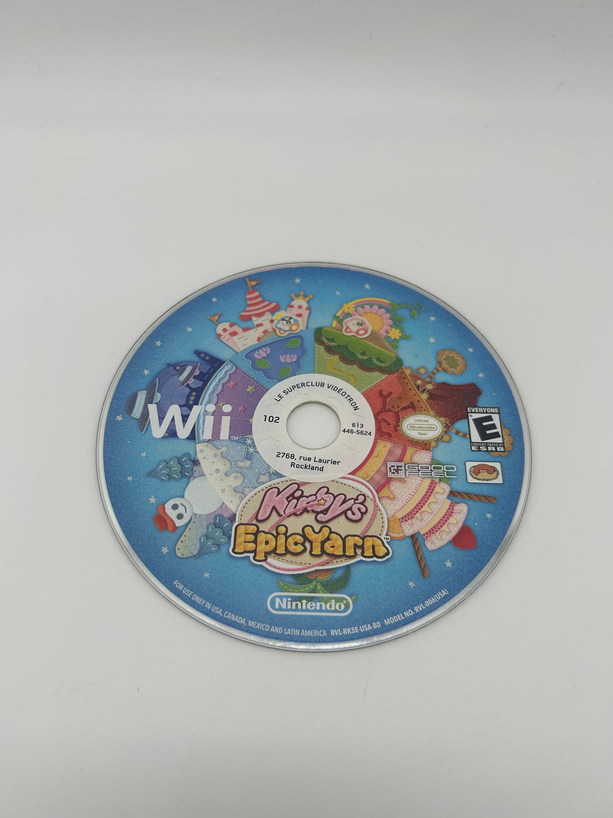 PiXEL-RETRO.COM : NINTENDO WII COMPLETE GAME BOX MANUAL NTSC KIRBY'S EPIC YARN