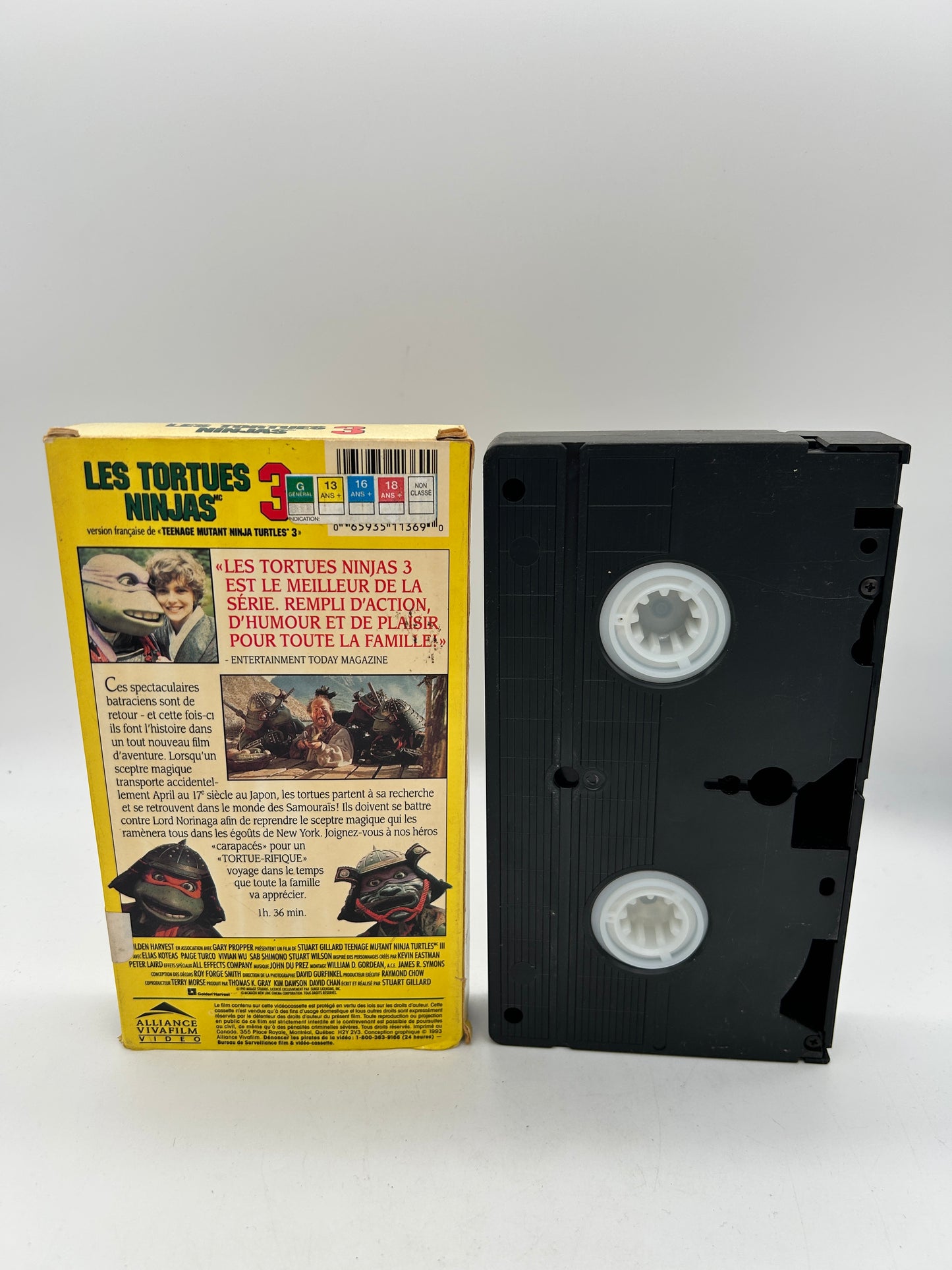 FiLM VHS FRANCAiS | LES TORTUES NiNJAS III [TEENAGE MUTANT NiNJA TURTLES]
