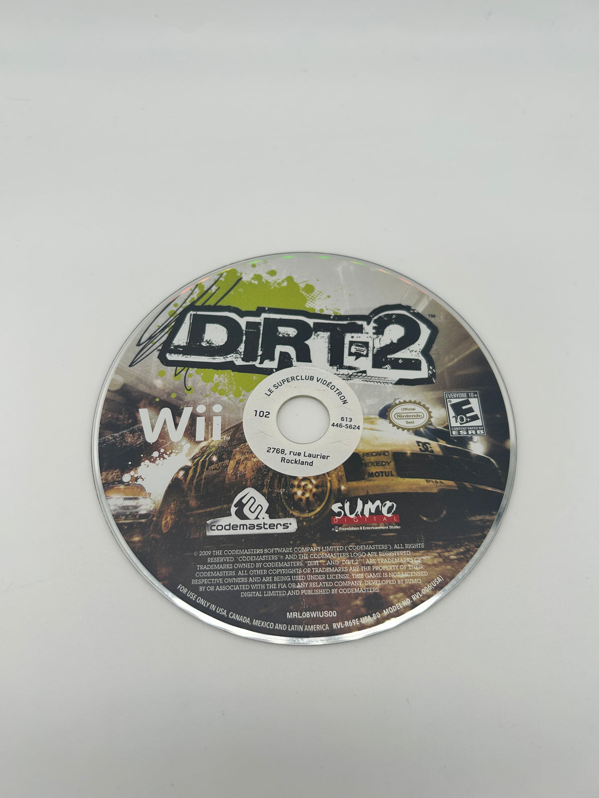 PiXEL-RETRO.COM : NINTENDO WII COMPLETE GAME BOX MANUAL NTSC DIRT 2