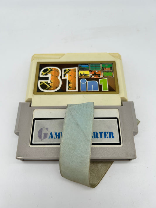 PiXEL-RETRO.COM : NINTENDO ENTERTAiNMENT SYSTEM (NES) GAME NTSC 31 IN 1 FAMICOM WITH ADAPTOR