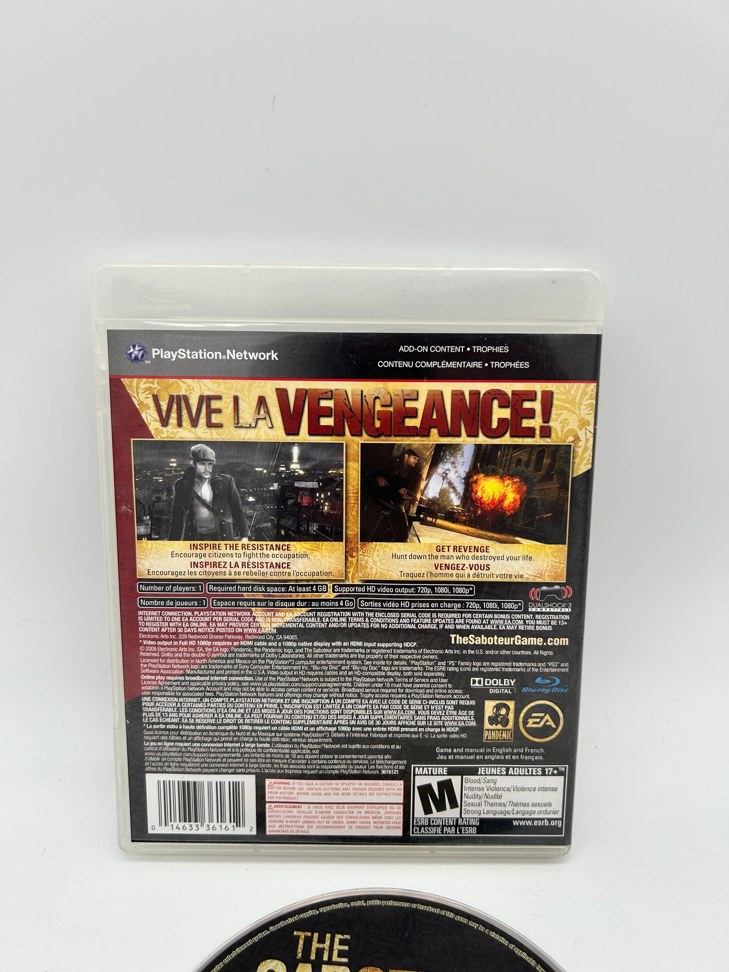 SONY PLAYSTATiON 3 [PS3] | THE SABOTEUR