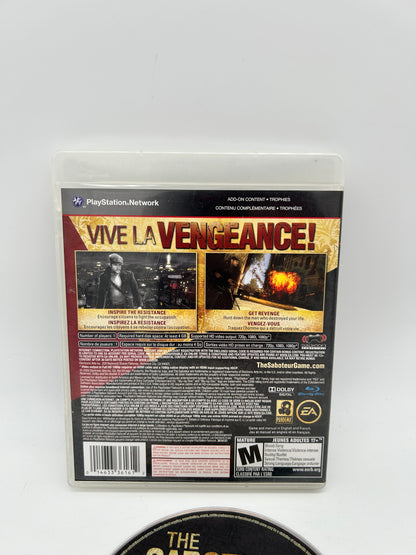 SONY PLAYSTATiON 3 [PS3] | THE SABOTEUR