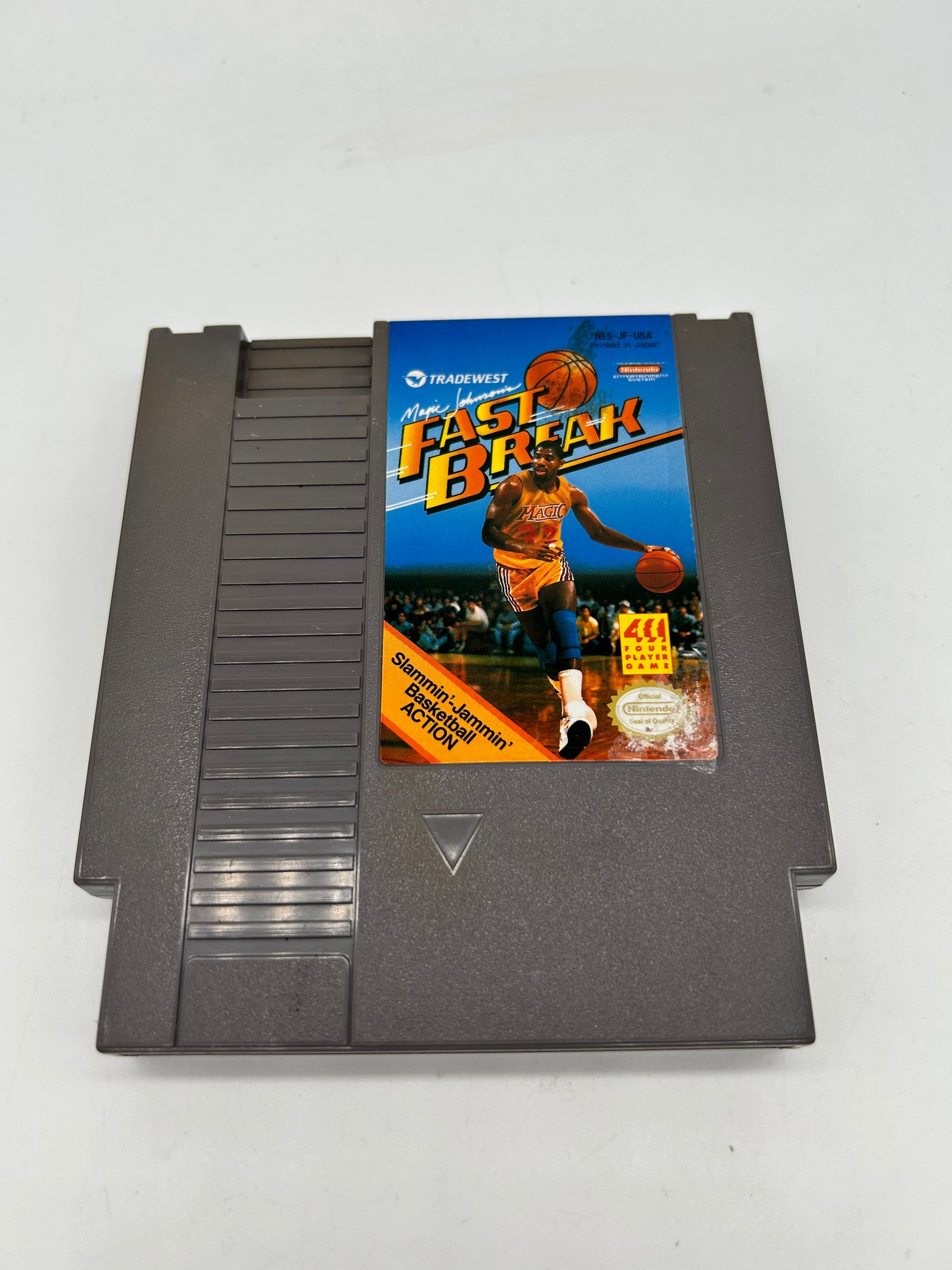 PiXEL-RETRO.COM : ORIGINAL NINTENDO NES COMPLET CIB BOX MANUAL GAME NTSC MAGIC JOHNSON'S FAST BREAK