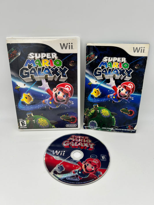 PiXEL-RETRO.COM : NINTENDO WII COMPLET CIB BOX MANUAL GAME NTSC SUPER MARIO GALAXY