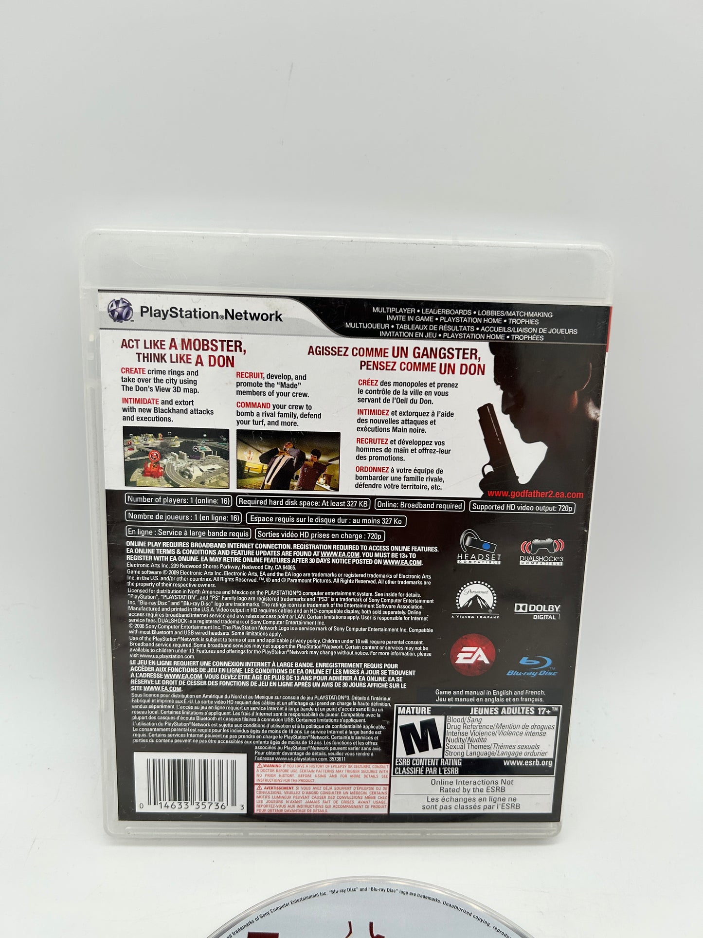 SONY PLAYSTATiON 3 [PS3] | THE GODFATHER II