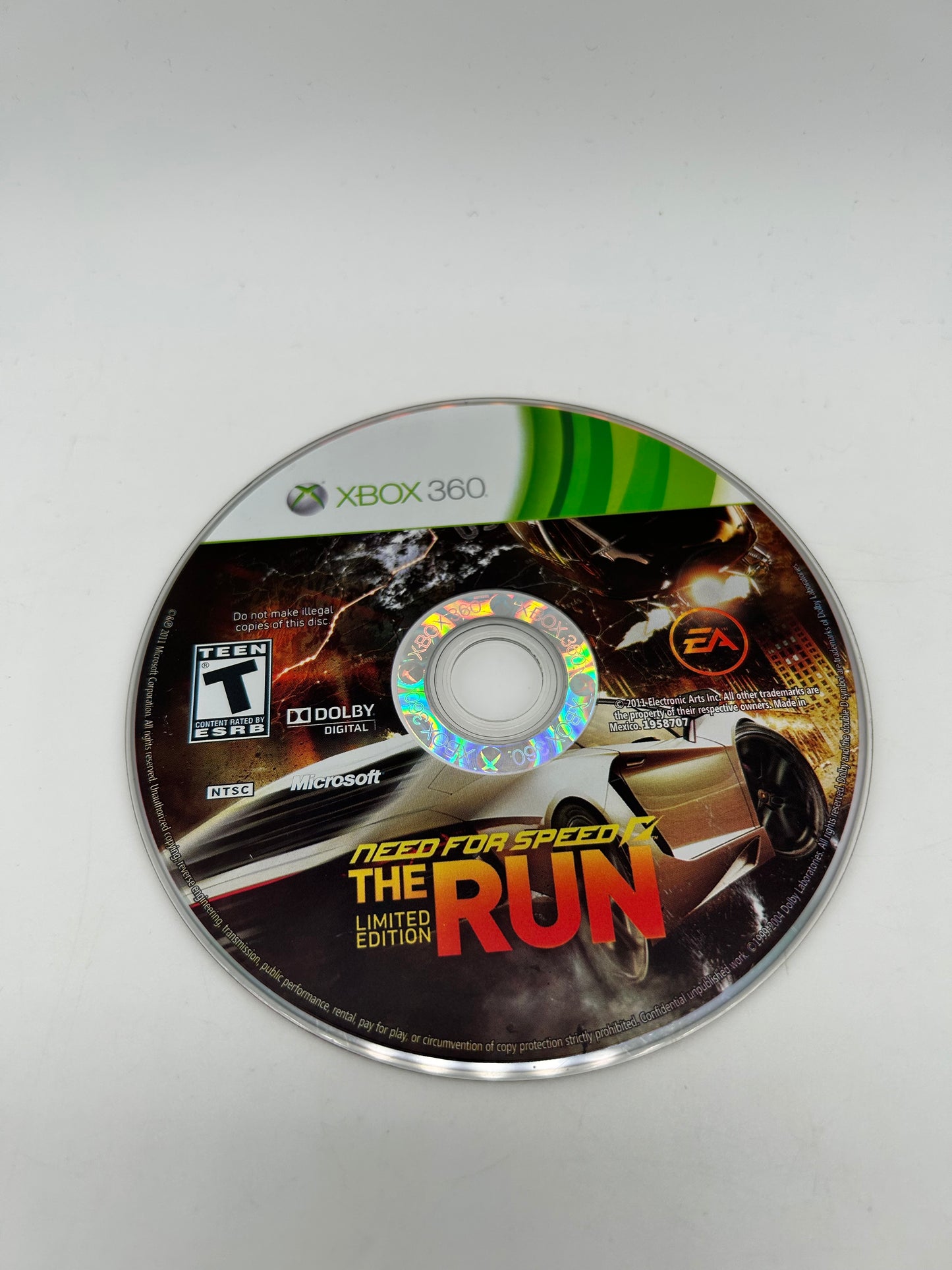 Microsoft XBOX 360 | NEED FOR SPEED THE RUN