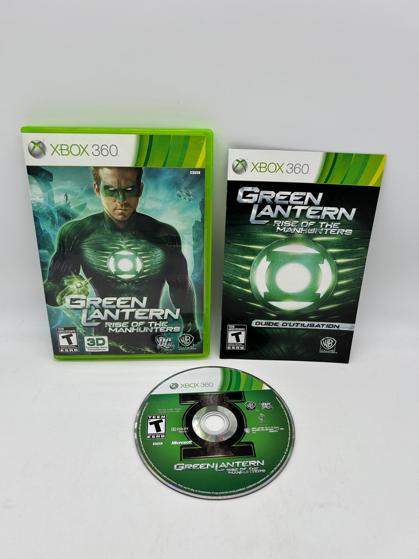 PiXEL-RETRO.COM : MICROSOFT XBOX 360 COMPLETE CIB BOX MANUAL GAME NTSC GREEN LANTERN RISE OF THE MANHUNTERS