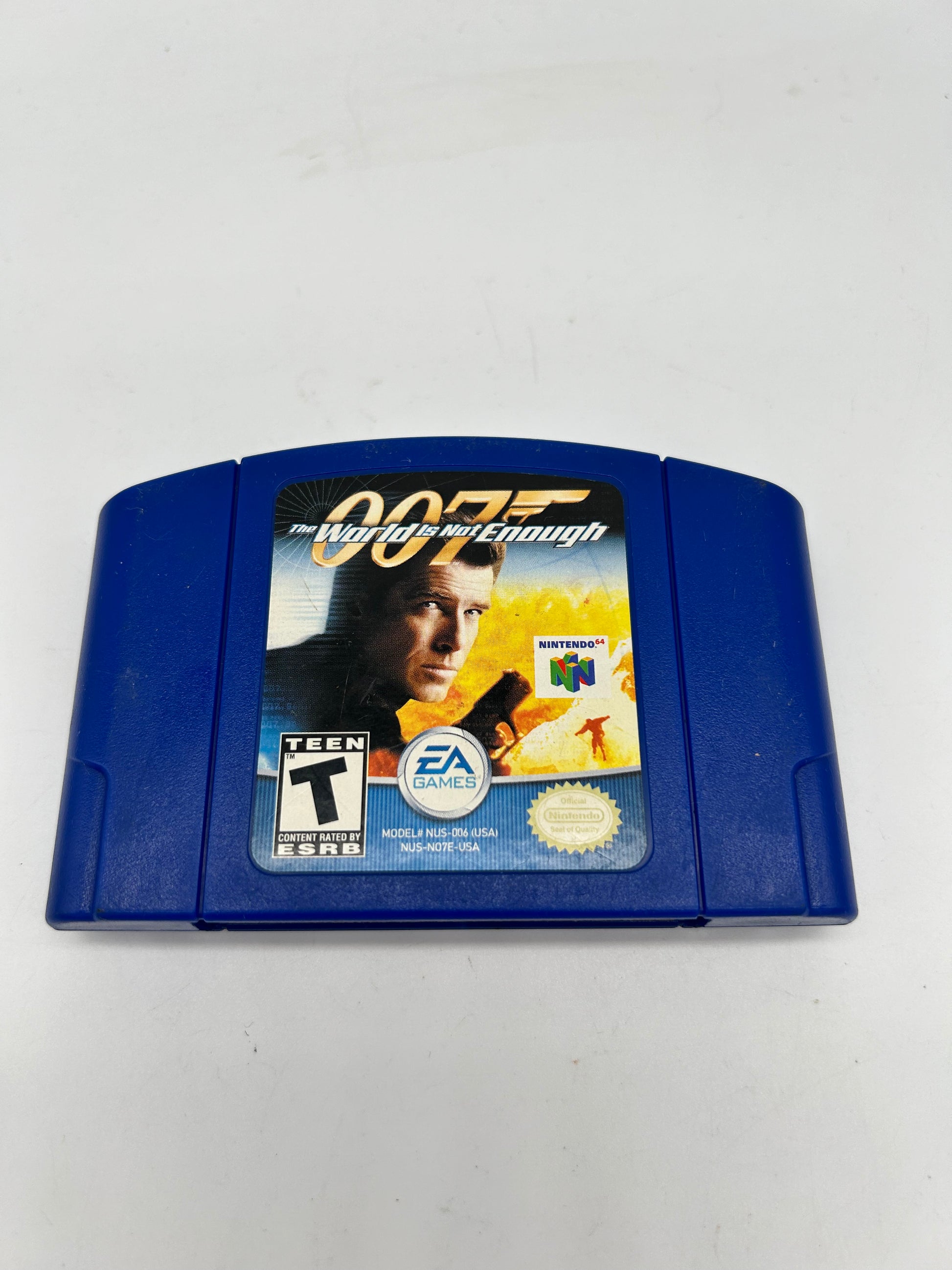 PiXEL-RETRO.COM : NINTENDO 64 (N64) GAME NTSC 007 THE WORLD IS NOT ENOUGH BLUE CARTRIDGE