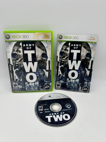 PiXEL-RETRO.COM : MICROSOFT XBOX 360 COMPLETE CIB BOX MANUAL GAME NTSC ARMY OF TWO