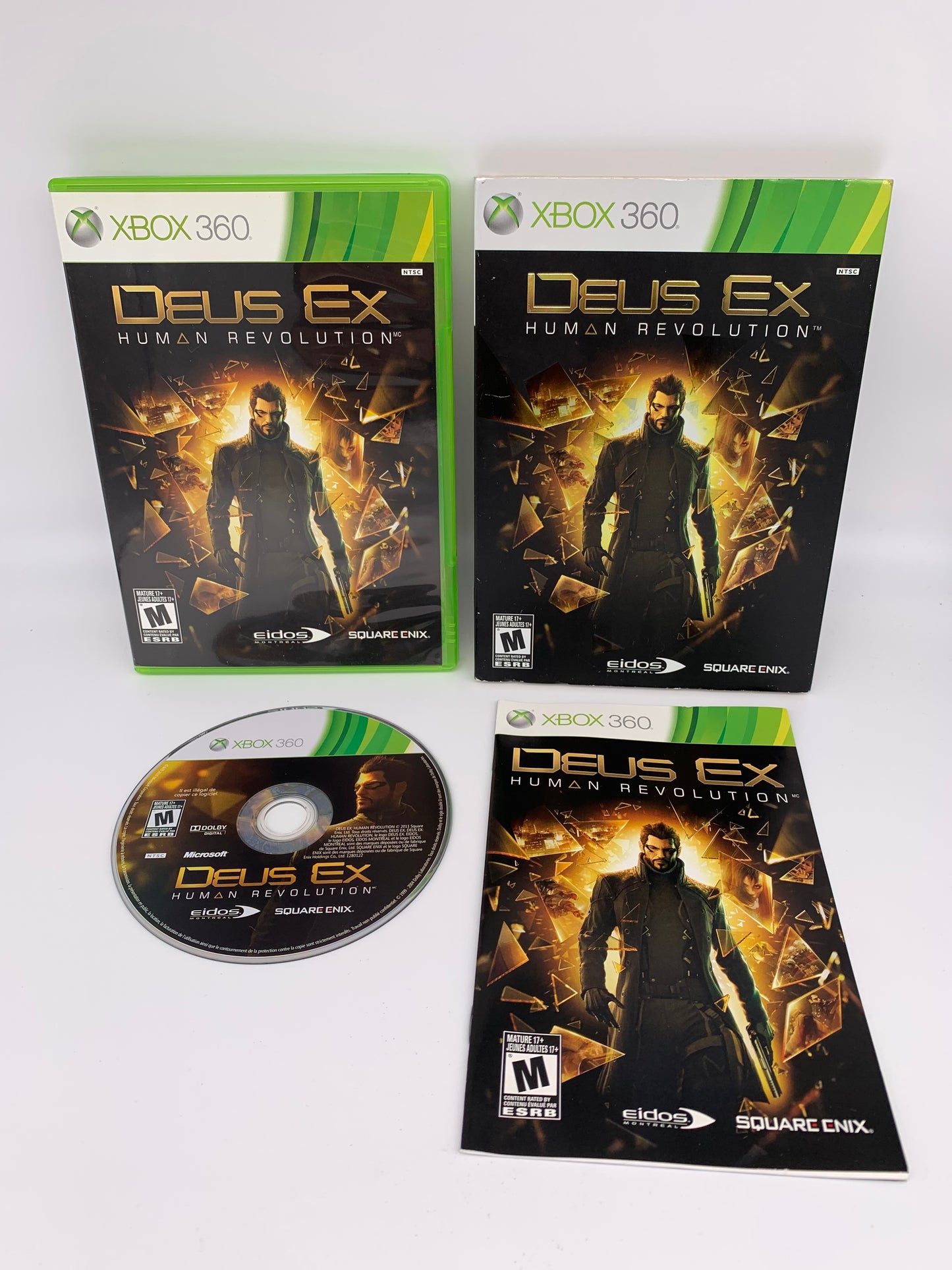 PiXEL-RETRO.COM : MICROSOFT XBOX 360 COMPLETE CIB BOX MANUAL GAME NTSC DEUS EX HUMAN REVOLUTION