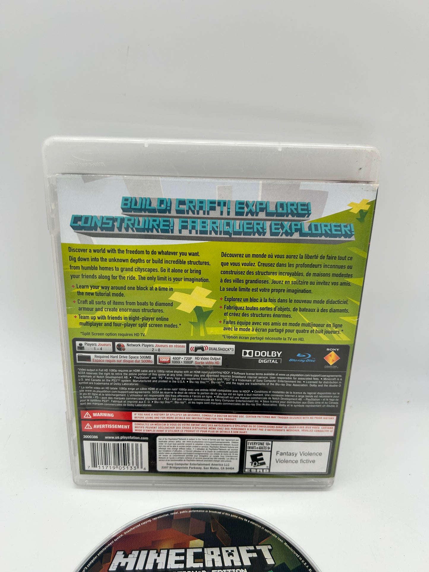 SONY PLAYSTATiON 3 [PS3] | MiNECRAFT