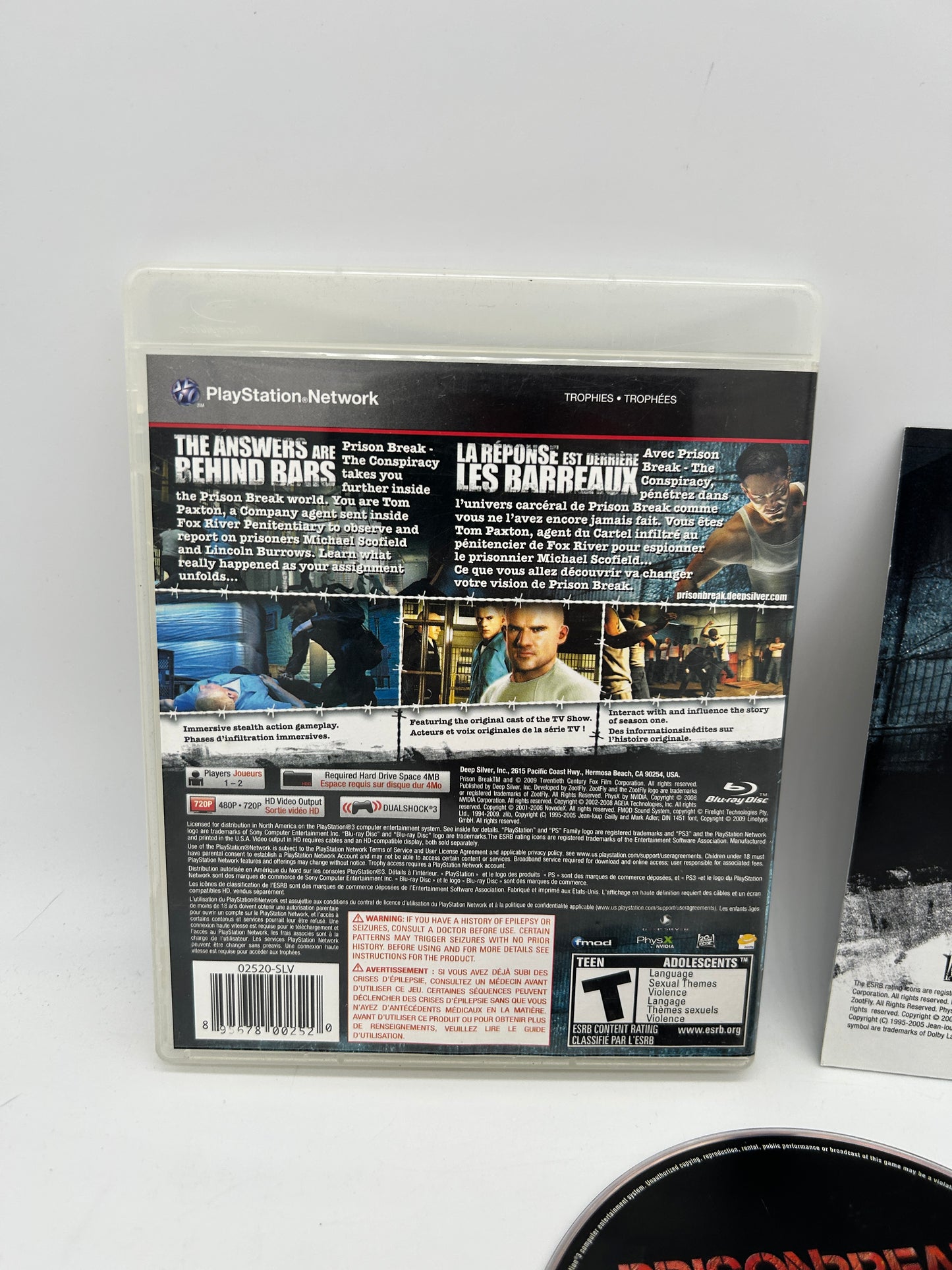 SONY PLAYSTATiON 3 [PS3] | PRiSON BREAK THE CONSPiRACY