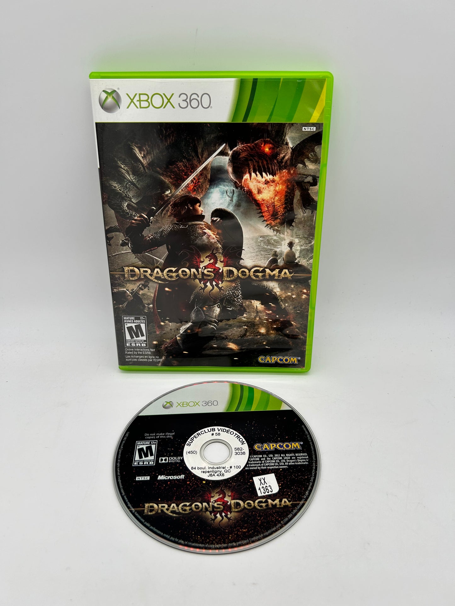 PiXEL-RETRO.COM : MICROSOFT XBOX 360 COMPLETE CIB BOX MANUAL GAME NTSC DRAGON'S DOGMA