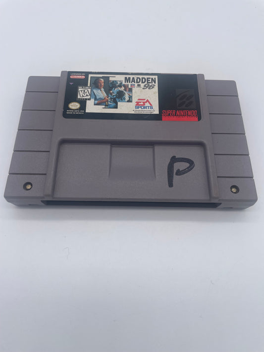 PiXEL-RETRO.COM : SUPER NINTENDO NES (SNES) GAME NTSC NFL MADDEN 96