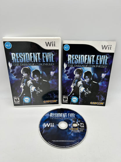 PiXEL-RETRO.COM : NINTENDO WII COMPLET CIB BOX MANUAL GAME NTSC RESIDENT EVIL THE DARKSIDE CHRONICLES