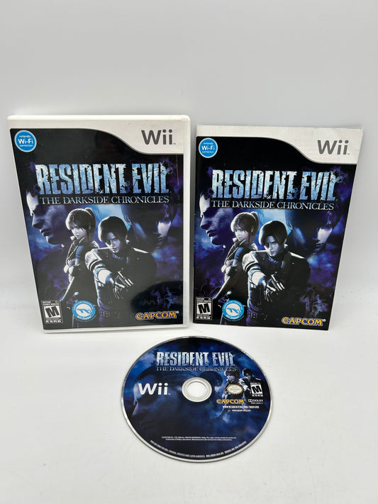 PiXEL-RETRO.COM : NINTENDO WII COMPLET CIB BOX MANUAL GAME NTSC RESIDENT EVIL THE DARKSIDE CHRONICLES