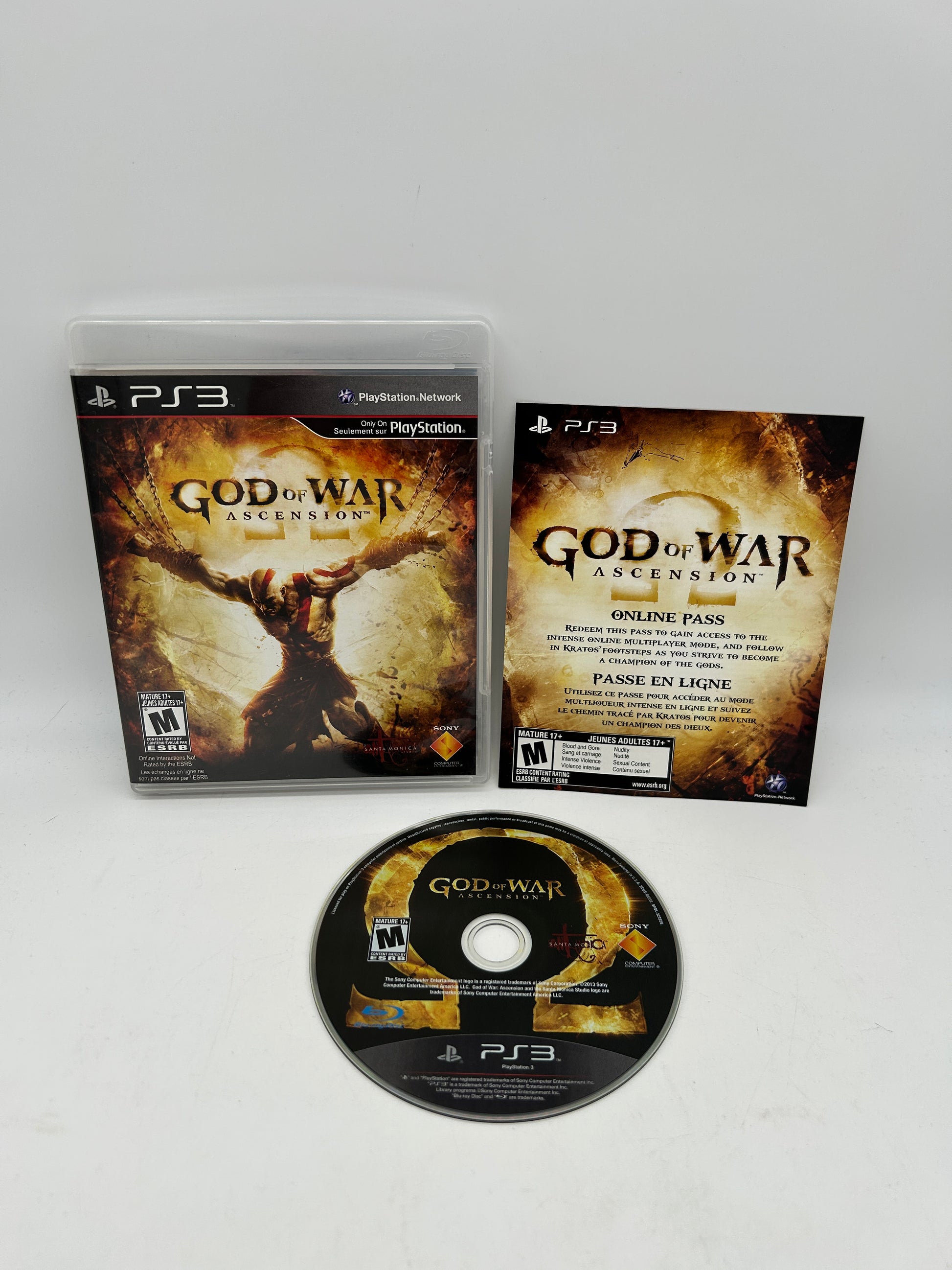 PiXEL-RETRO.COM : SONY PLAYSTATION 3 (PS3) COMPLET CIB BOX MANUAL GAME NTSC GOD OF WAR ASCENSION
