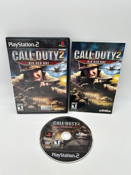 PiXEL-RETRO.COM : SONY PLAYSTATION 2 (PS2) COMPLET CIB BOX MANUAL GAME NTSC CALL OF DUTY BIG RED ONE