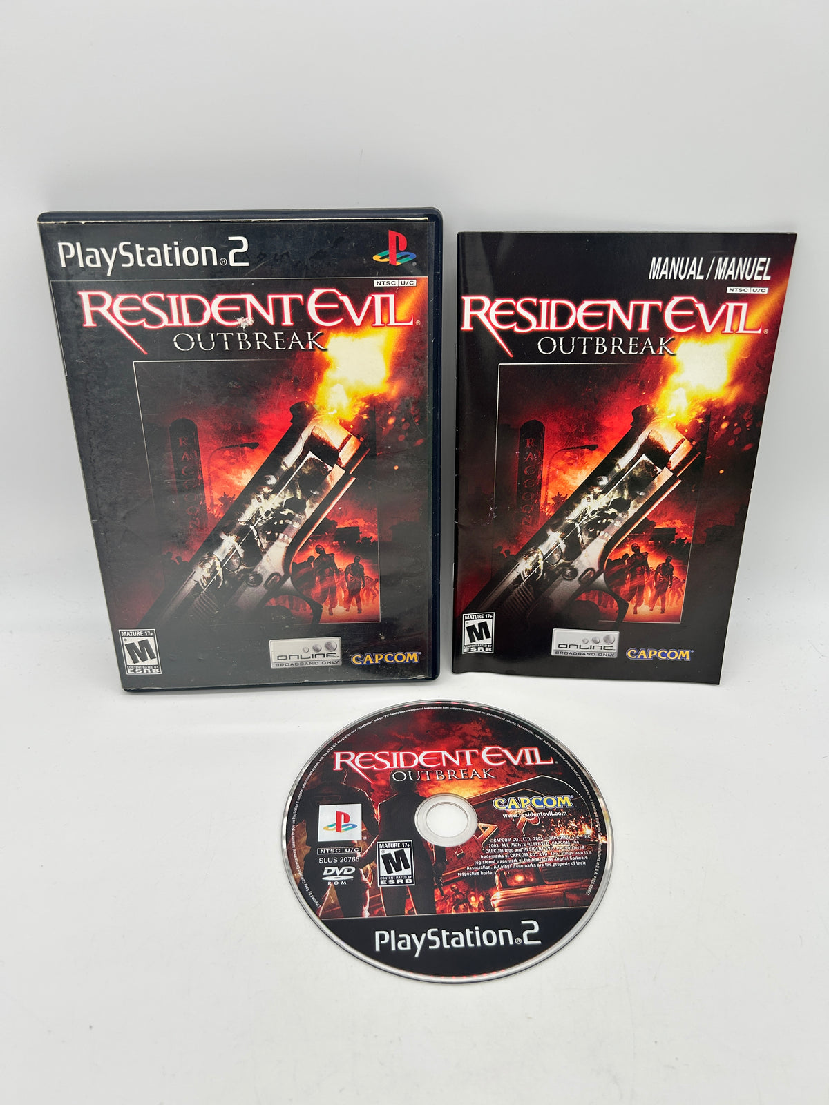 PiXEL-RETRO.COM : SONY PLAYSTATION 2 (PS2) COMPLET CIB BOX MANUAL GAME NTSC RESIDENT EVIL OUTBREAK