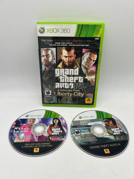 PiXEL-RETRO.COM : MICROSOFT XBOX 360 COMPLETE CIB BOX MANUAL GAME NTSC GRAND THEFT AUTO IV 4 EPISODES FROM LIBERTY CITY