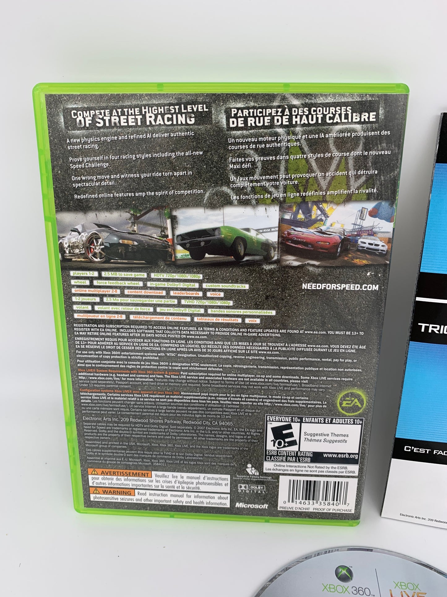 MiCROSOFT XBOX 360 | NEED FOR SPEED PROSTREET