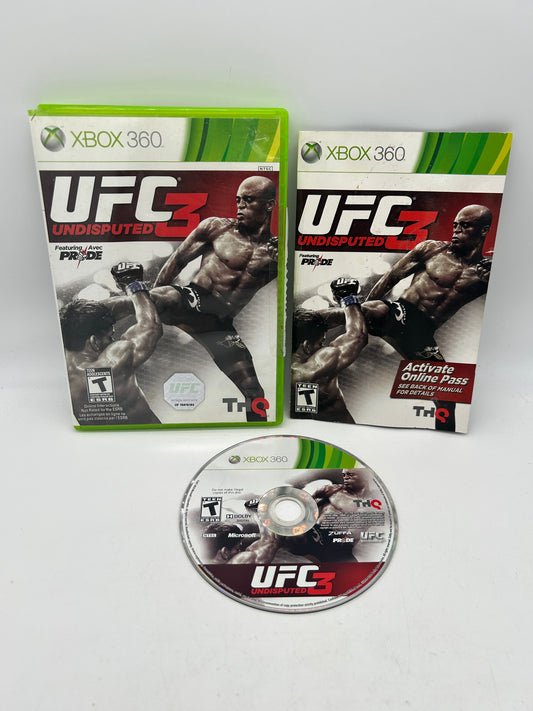 PiXEL-RETRO.COM : MICROSOFT XBOX 360 COMPLETE CIB BOX MANUAL GAME NTSC UFC UNDISPUTED 3
