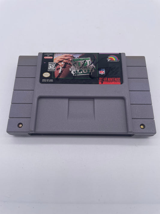PiXEL-RETRO.COM : SUPER NINTENDO NES (SNES) GAME NTSC NFL QUATERBACK CLUB 