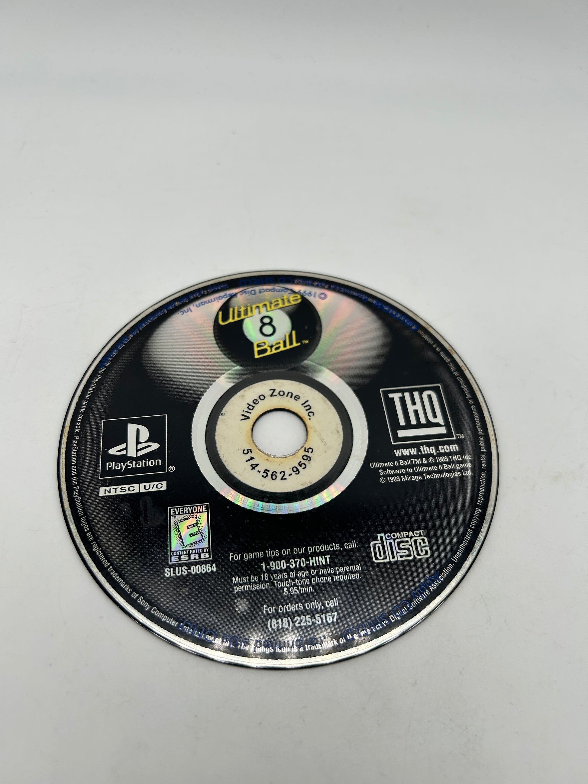 PiXEL-RETRO.COM : SONY PLAYSTATION 1 (PS1) COMPLET CIB BOX MANUAL GAME NTSC ULTIMATE 8 BALL
