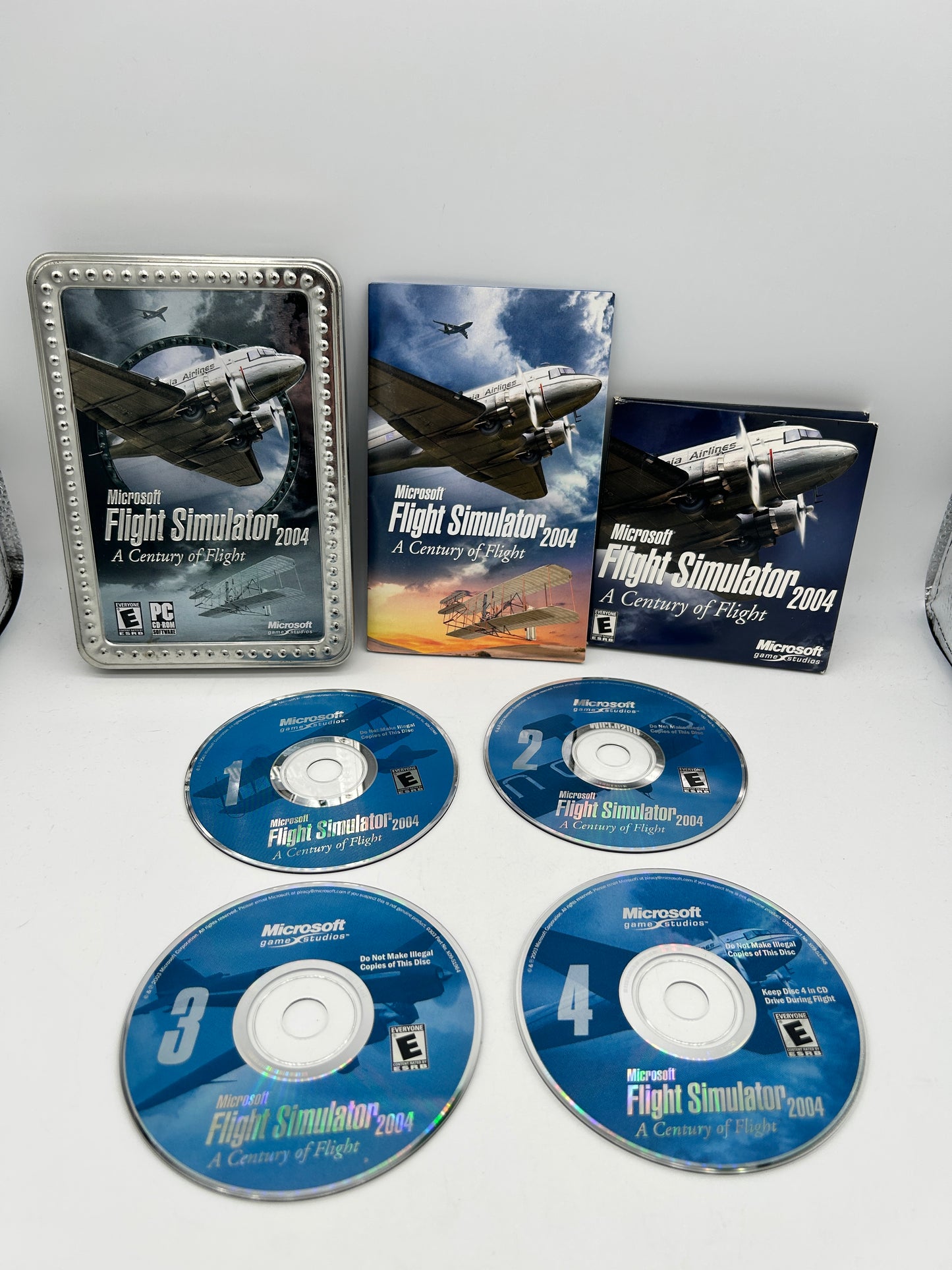 PiXEL-RETRO.COM : COMPUTER (PC) COMPLETE CIB BOX MANUAL GAME NTSC MICROSOFT FLIGHT SIMULATOR  2004 A CENTURY OF FLIGHT