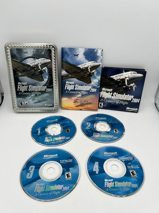 PiXEL-RETRO.COM : COMPUTER (PC) COMPLETE CIB BOX MANUAL GAME NTSC MICROSOFT FLIGHT SIMULATOR  2004 A CENTURY OF FLIGHT