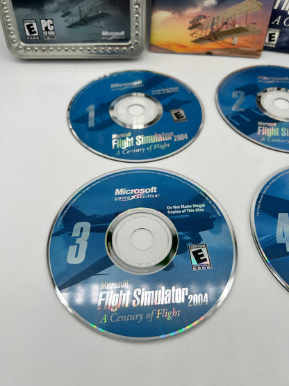 PC COMPUTER | MiCROSOFT FLiGHT SiMULATOR 2004 A CENTURY OF FLiGHT | TIN BOX EDiTiON