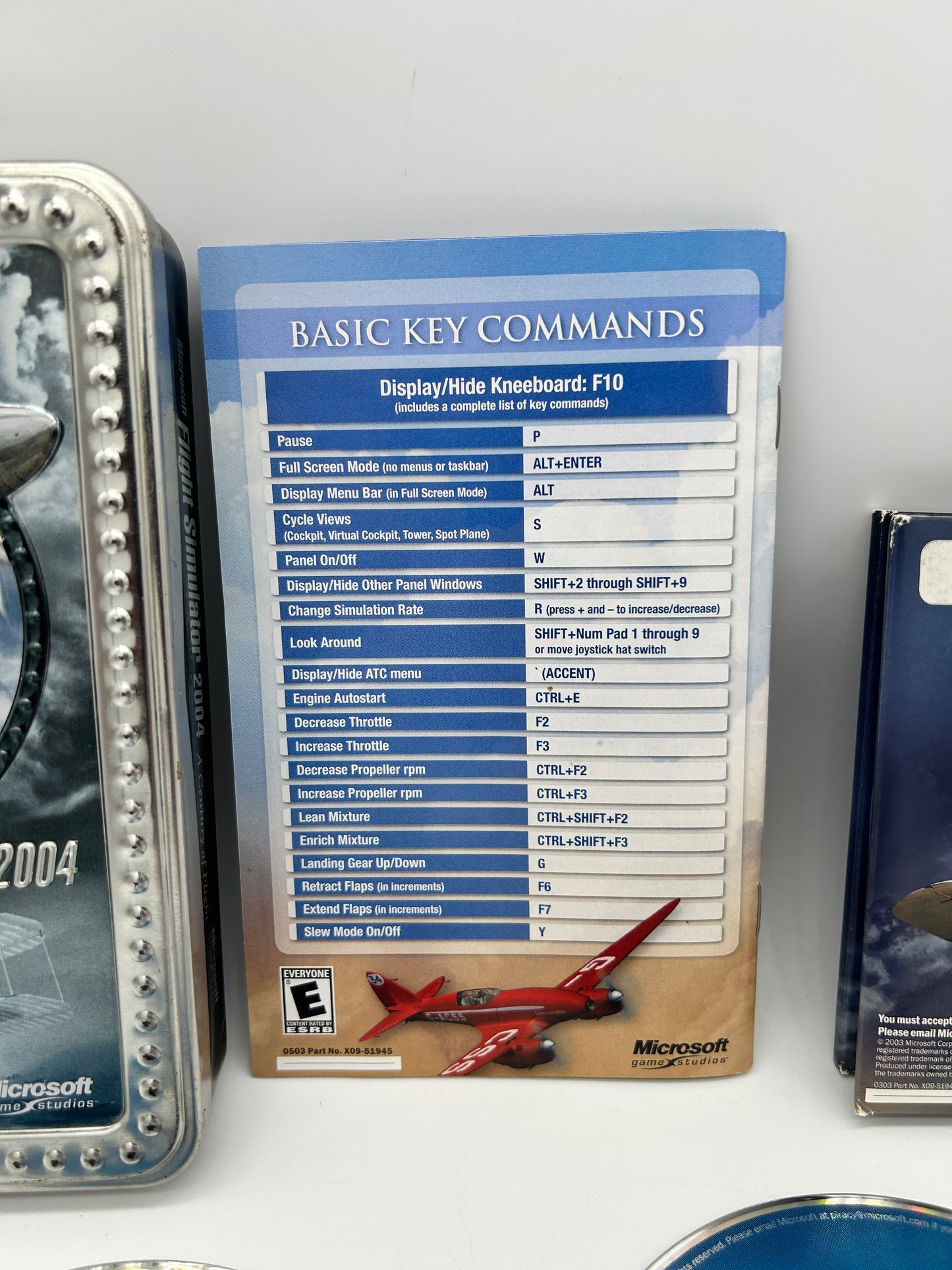 PC COMPUTER | MiCROSOFT FLiGHT SiMULATOR 2004 A CENTURY OF FLiGHT | TIN BOX EDiTiON