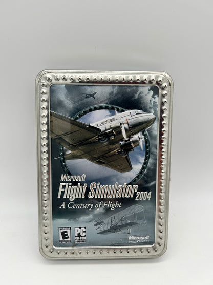 PC COMPUTER | MiCROSOFT FLiGHT SiMULATOR 2004 A CENTURY OF FLiGHT | TIN BOX EDiTiON