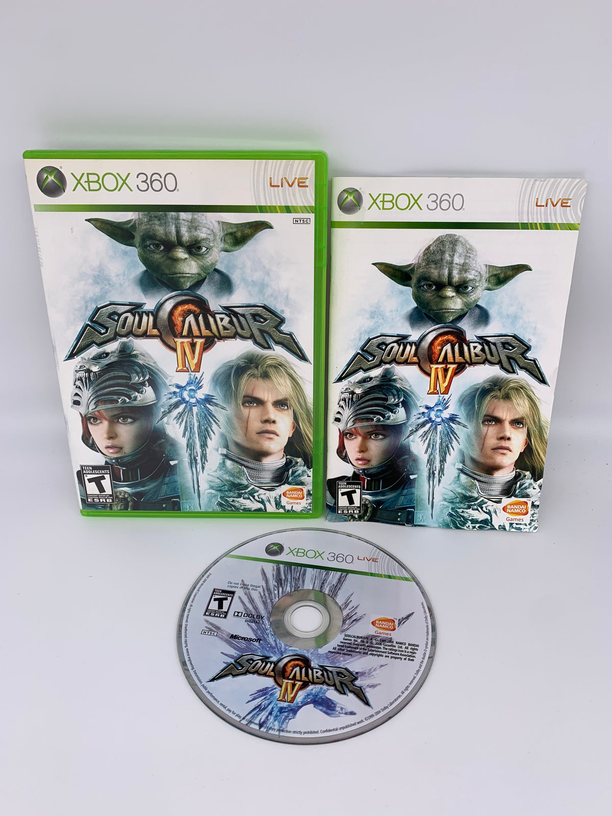 PiXEL-RETRO.COM : MICROSOFT XBOX 360 COMPLETE CIB BOX MANUAL GAME NTSC SOUL CALIBUR IV
