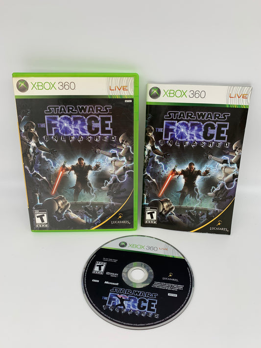 PiXEL-RETRO.COM : MICROSOFT XBOX 360 COMPLETE CIB BOX MANUAL GAME NTSC STAR WARS THE FORCE UNLEASHED