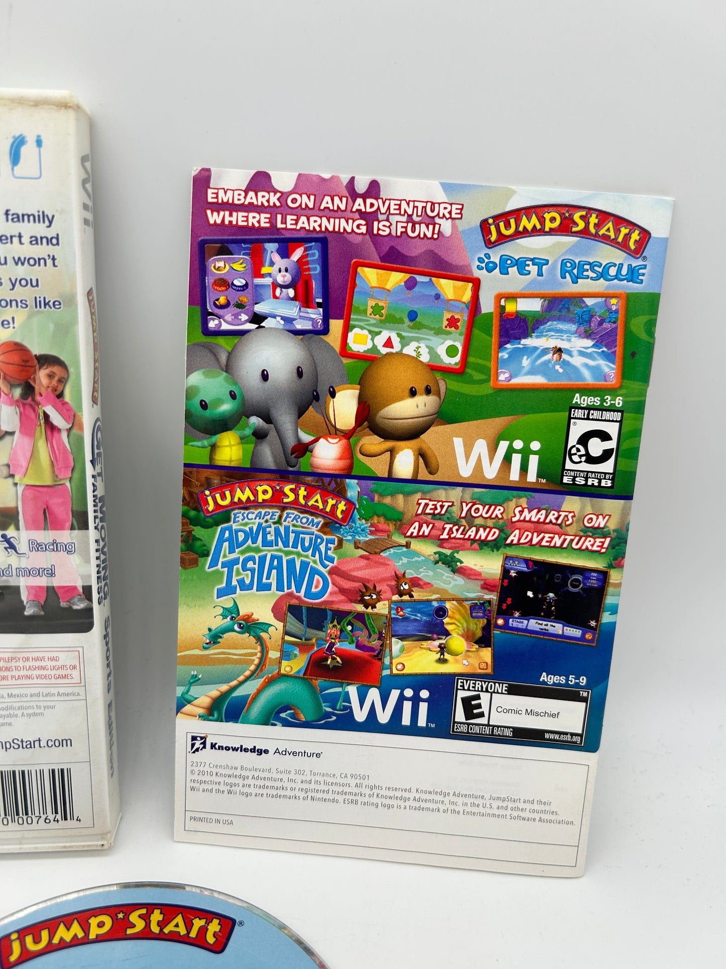 NiNTENDO Wii | JUMPSTART GET MOViNG FAMiLY FiTNESS